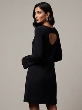 & Other Stories Sz 4 Little Black Long Sleeves Mini LBD Dress